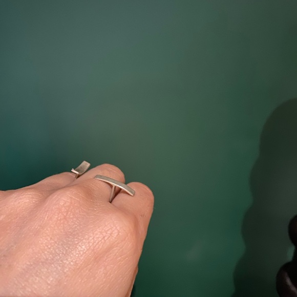 Handmade sterling silver ring size 6 - Picture 3 of 5